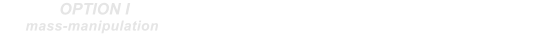 OPTION Imass-manipulation FIT 4 the 21st centuryin your Work-Life OPTION II isbased on understanding